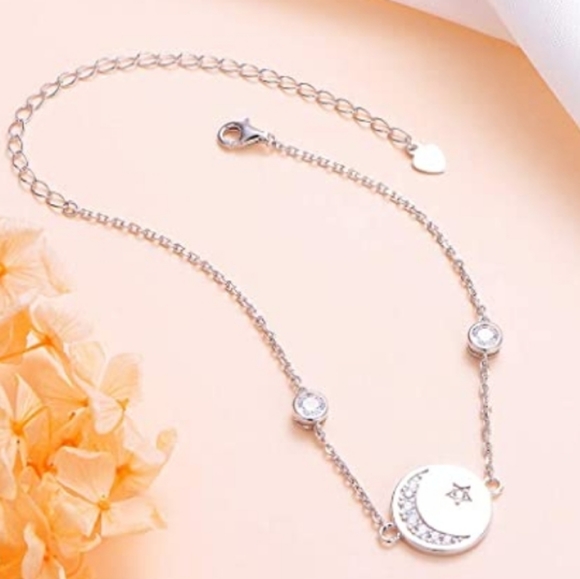 NEW Sterling Diamond Crescent Moon Bracel… - Picture 10 of 10